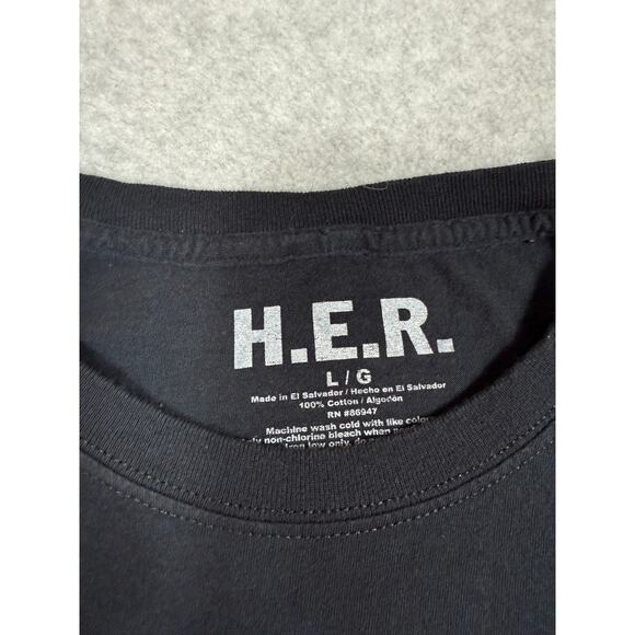 H.E.R. Womens Size L Sold Out Concert Tour T-Shirt - Picture 3 of 6
